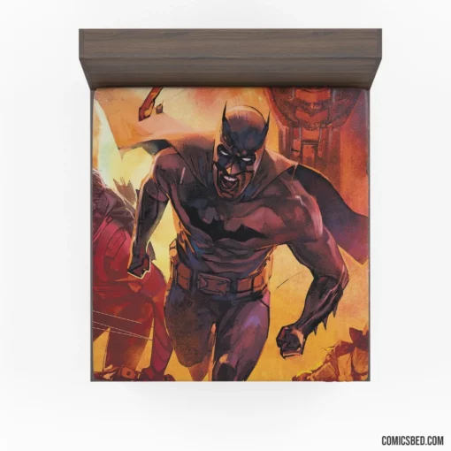 Batman Guardian of the Night Comic Fitted Sheet 1