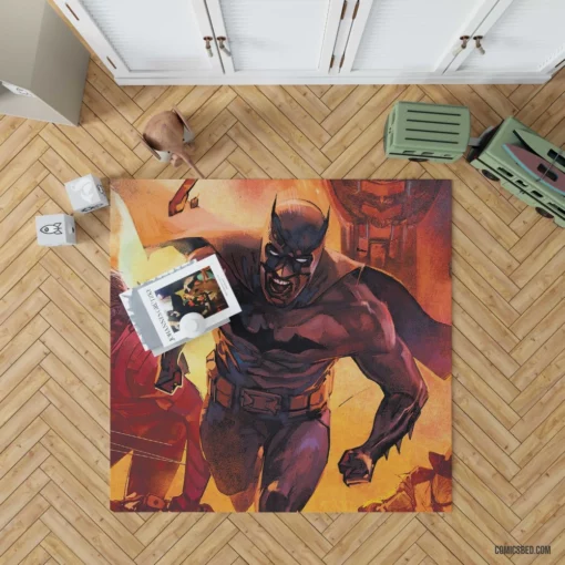 Batman Guardian of the Night Comic Rug