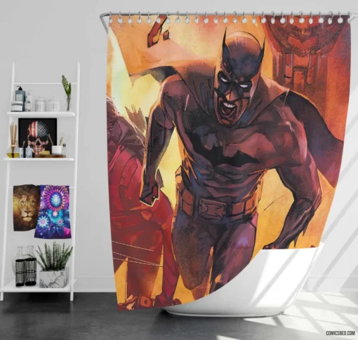 Batman Guardian of the Night Comic Shower Curtain