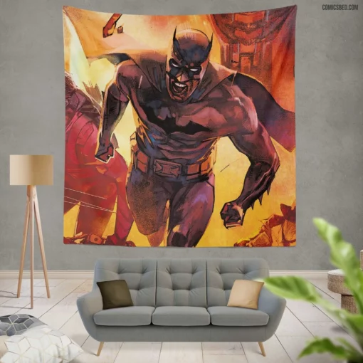 Batman Guardian of the Night Comic Wall Tapestry