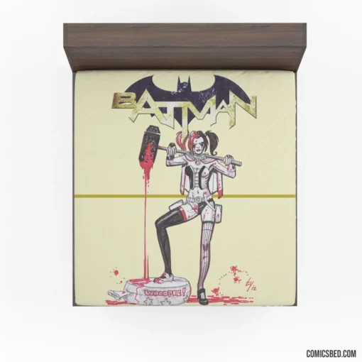 Batman & Harley Quinn Duo Comic Fitted Sheet 1