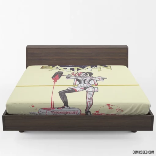 Batman & Harley Quinn Duo Comic Fitted Sheet