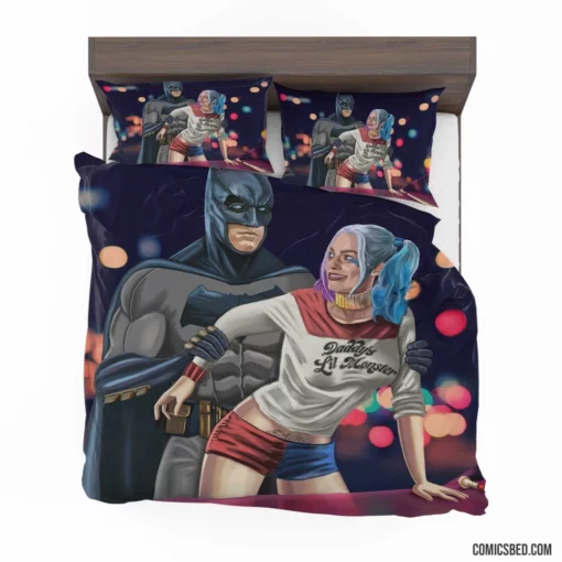 Batman Harley Quinn Unlikely Allies Comic Bedding Set 1