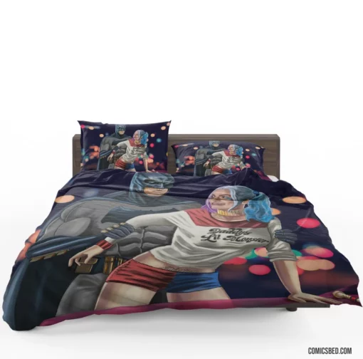 Batman Harley Quinn Unlikely Allies Comic Bedding Set