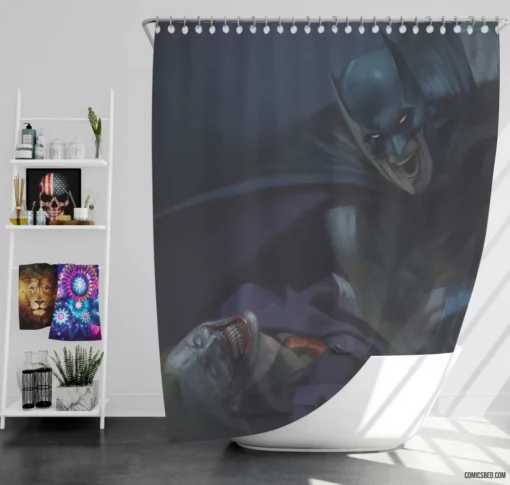 Batman Joker DC Dynamic Duo Comic Shower Curtain