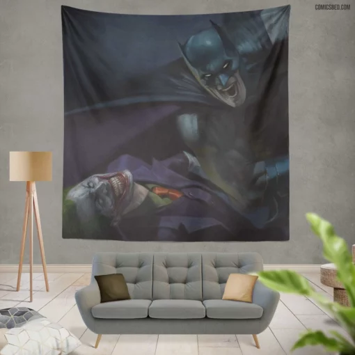 Batman Joker DC Dynamic Duo Comic Wall Tapestry