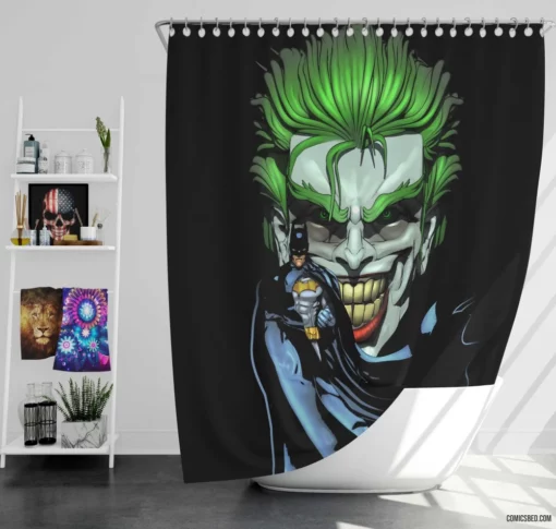 Batman Joker DC Iconic Duo Comic Shower Curtain