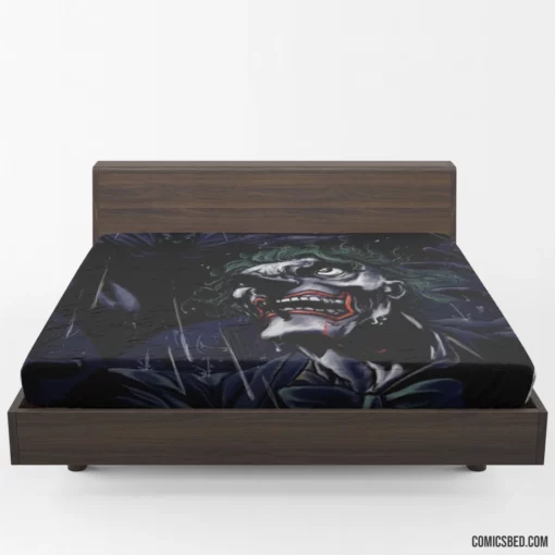 Batman Joker Dark and Chaotic Comic Fitted Sheet