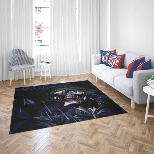 Batman Joker Dark and Chaotic Comic Rug 2