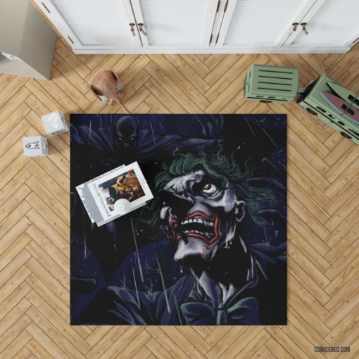 Batman Joker Dark and Chaotic Comic Rug