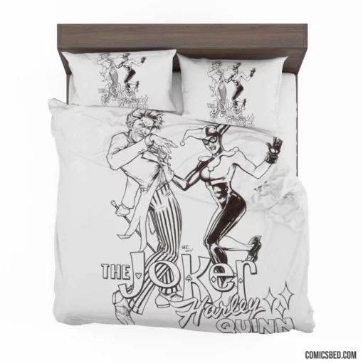 Joker & Harley Quinn Chaotic Trio Comic Bedding Set