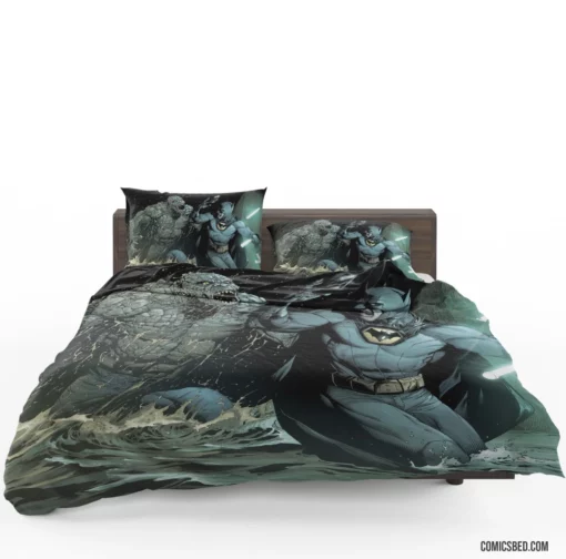 Batman Killer Croc DC Gritty Confrontation Comic Bedding Set