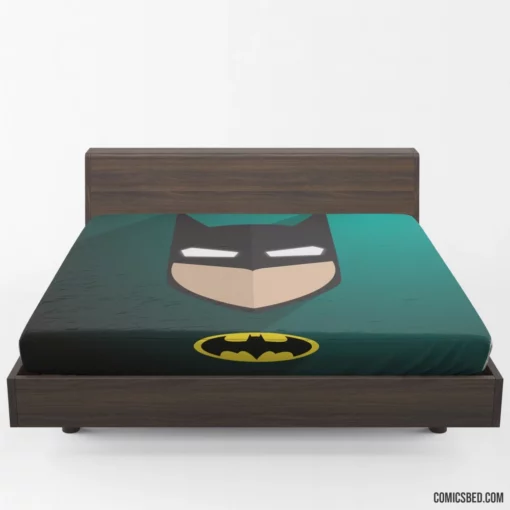 Batman Minimalist Symbolic Hero Comic Fitted Sheet