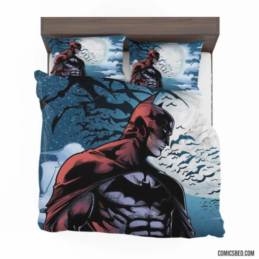 Batman Moon Bat Nocturnal Guardian Comic Bedding Set 1