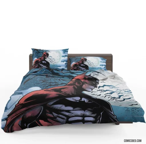 Batman Moon Bat Nocturnal Guardian Comic Bedding Set