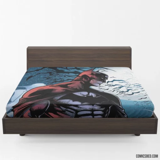 Batman Moon Bat Nocturnal Guardian Comic Fitted Sheet