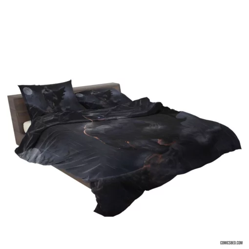 Batman Night Moon Rain DC Vigilante Comic Bedding Set 2