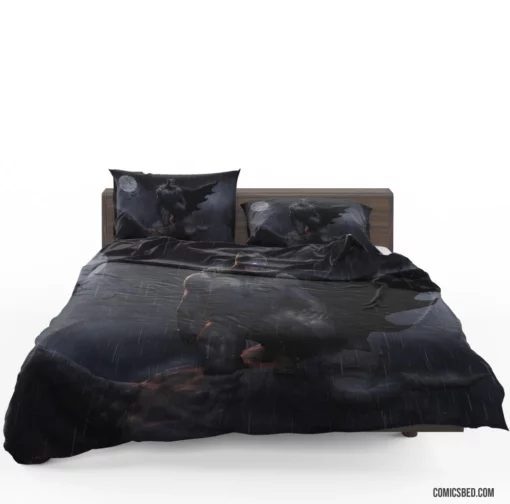 Batman Night Moon Rain DC Vigilante Comic Bedding Set