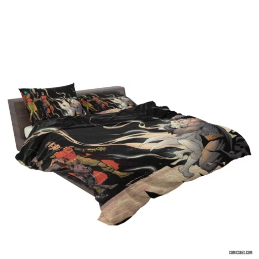 Batman & Robin Damian Wayne Alfred Pennyworth Comic Bedding Set 2