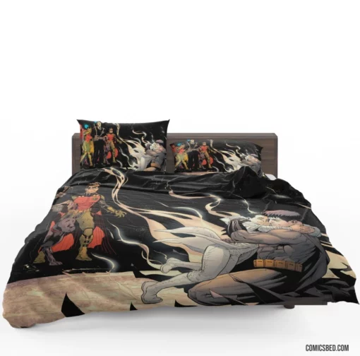 Batman & Robin Damian Wayne Alfred Pennyworth Comic Bedding Set