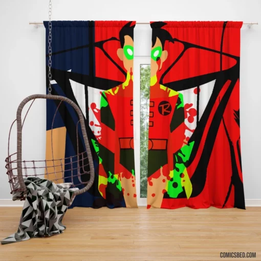 Batman & Robin Dynamic Duo Comic Curtain