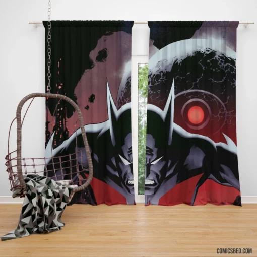 Batman Shadowed Avenger Comic Curtain