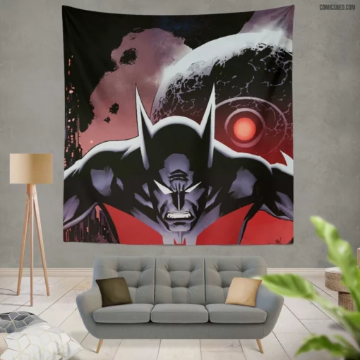 Batman Shadowed Avenger Comic Wall Tapestry