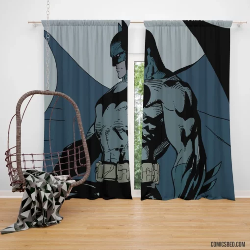 Batman Sketch Art Legendary Hero Comic Curtain