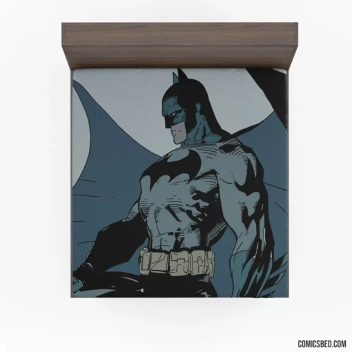 Batman Sketch Art Legendary Hero Comic Fitted Sheet 1