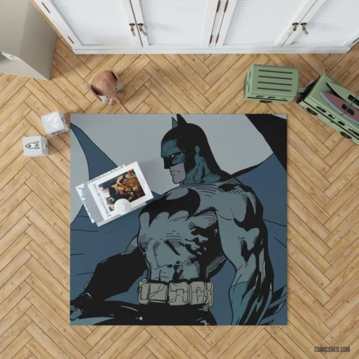 Batman Sketch Art Legendary Hero Comic Rug