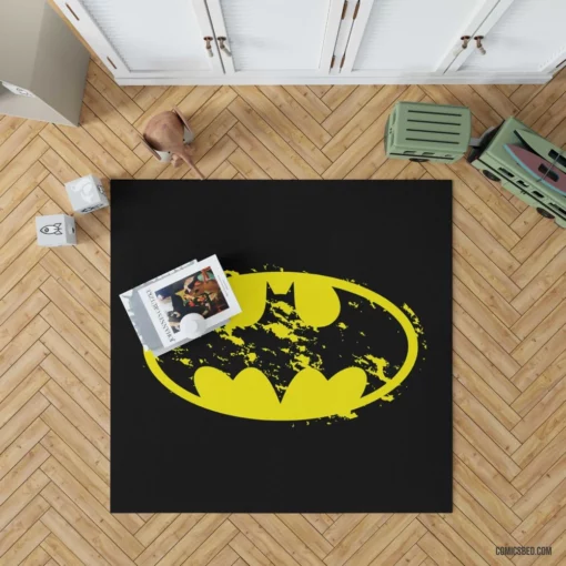 Batman Symbol Dark Knight Emblem Comic Rug