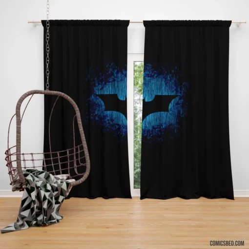 Batman Symbol Gotham Dark Protector Comic Curtain