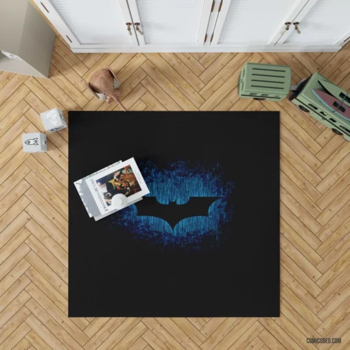 Batman Symbol Gotham Dark Protector Comic Rug