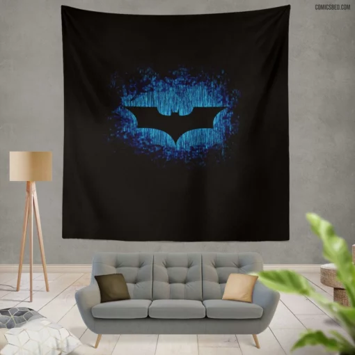 Batman Symbol Gotham Dark Protector Comic Wall Tapestry