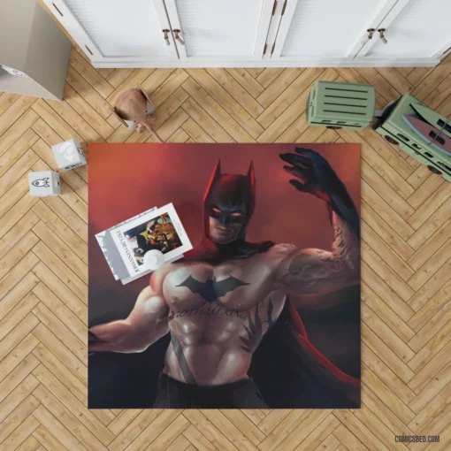 Batman Tattoo DC Dark Knight Comic Rug