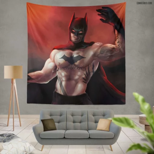 Batman Tattoo DC Dark Knight Comic Wall Tapestry