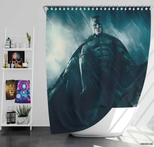 Batman The Caped Crusader Comic Shower Curtain