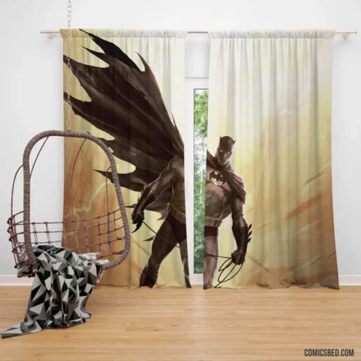 Batman The Dark Knight Returns Comic Curtain