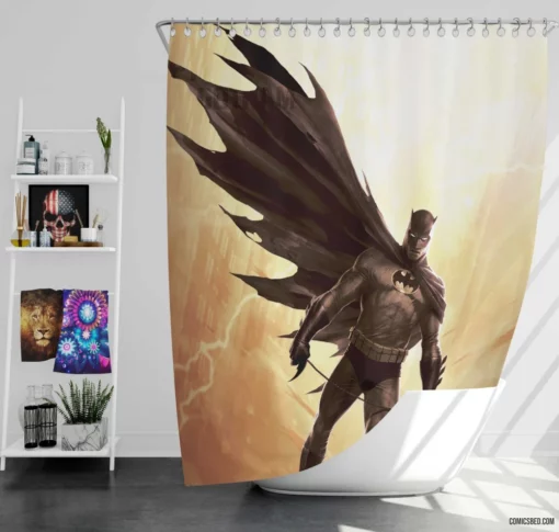 Batman The Dark Knight Returns Comic Shower Curtain