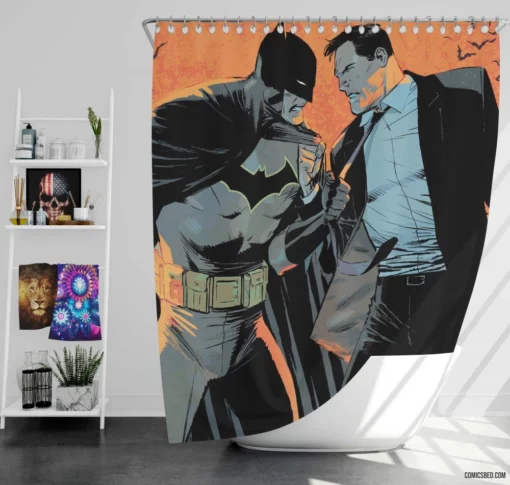 Batman Unleashed Gotham Guardian Comic Shower Curtain