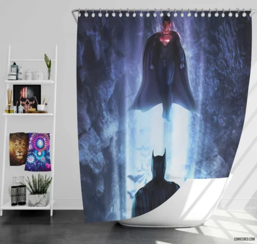 Batman VS. Superman DC Legends Comic Shower Curtain