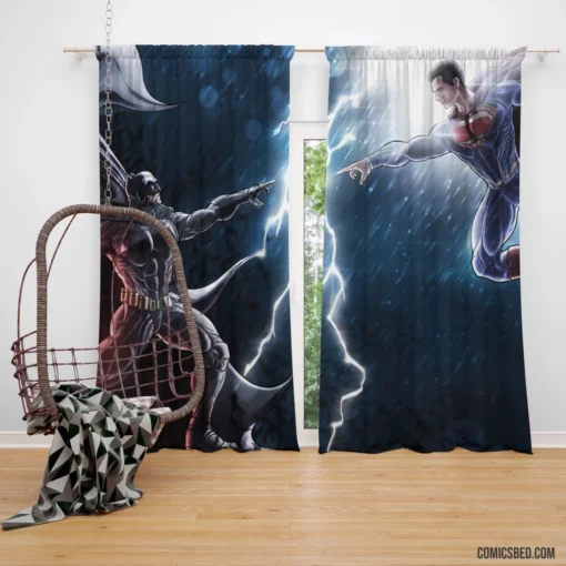 Batman VS. Superman DC Showdown Comic Curtain