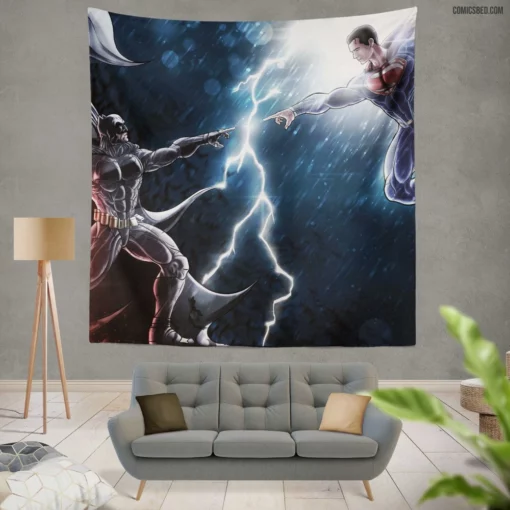 Batman VS. Superman DC Showdown Comic Wall Tapestry