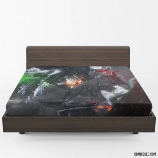 Batman VS. Superman Heroic Confrontation Comic Fitted Sheet