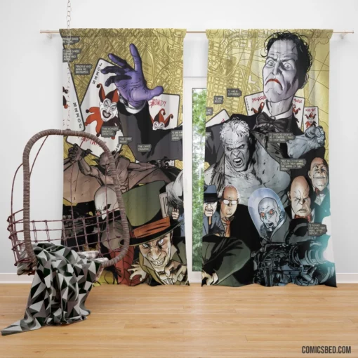 Batman Villains Rogues Gallery Comic Curtain