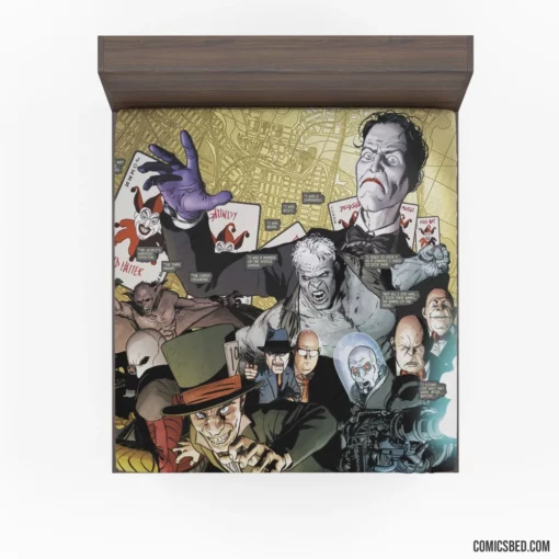 Batman Villains Rogues Gallery Comic Fitted Sheet 1