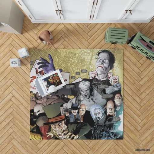 Batman Villains Rogues Gallery Comic Rug