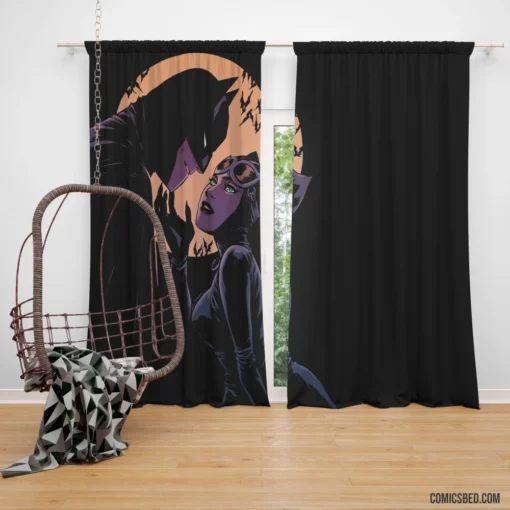 Batman and Catwoman Eternal Partners Comic Curtain