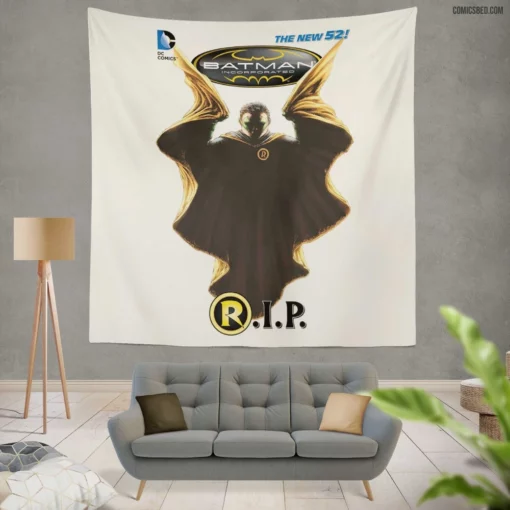 Batman and Robin Heroic Alliance Comic Wall Tapestry