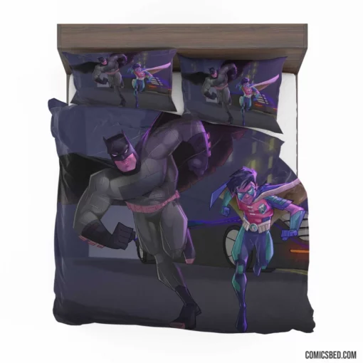 Batman and Robin Unite Dynamic Duo Adventures Comic Bedding Set 1